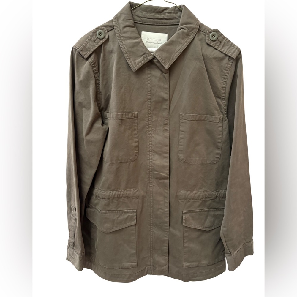 Hinge Khaki Utility Jacket for Women — Size M - Picture 4 of 8
